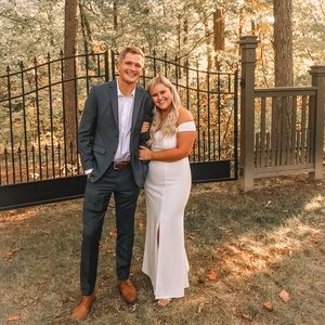 White Wedding/Prom Maxi Off The Shoulder Dress